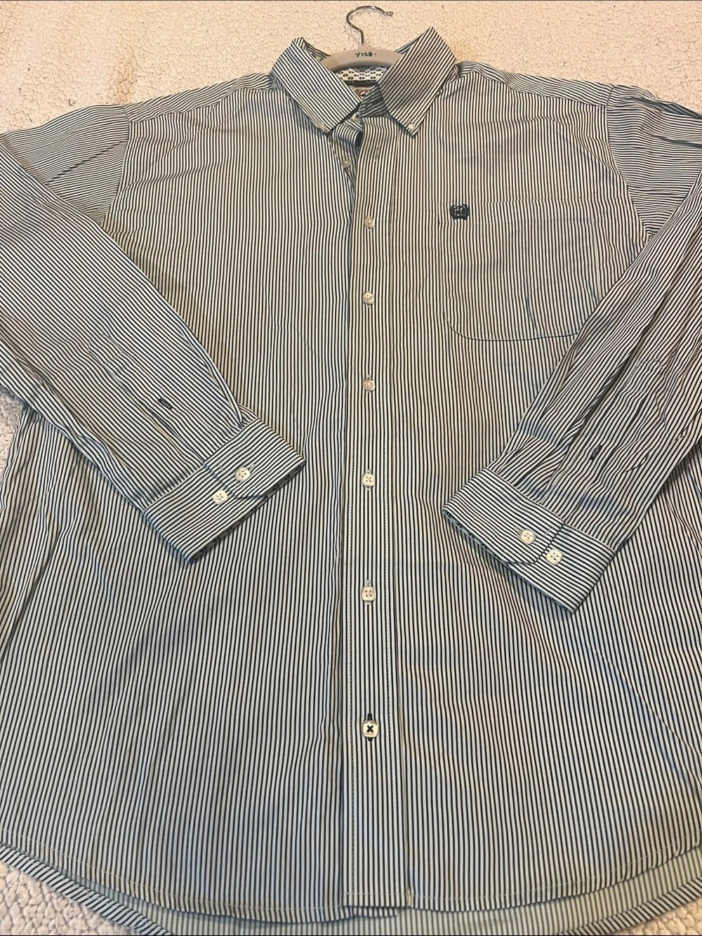 Cinch Men's Striped Button Down Shirt, Like New, sz small